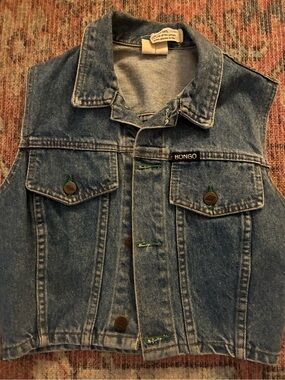 BONGO Light Blue Denim Jacket Vest